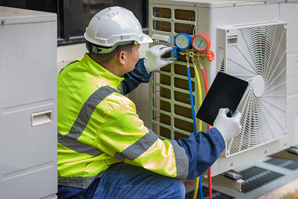 Professional Air Duct Cleaning technician working in Converse, TX